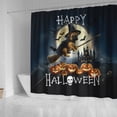 thumbnail image 4 of Happy Halloween Bullmastiff Witch Pumpkins Bats Shower Curtain Dog Lover Waterproof Bathroom Bathtub Curtain - 13012, 4 of 5