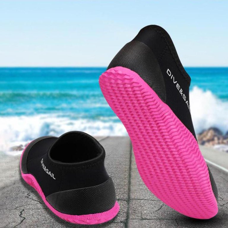 Neoprene 3mm Wetsuit Boots Shoes Rubber Sole Kayak Surf Diving