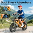 thumbnail image 7 of Spacewalk 16" Fat Tire Ebike, 750W, 21.7MPH, 48V/15AH Battery, 4 Shock Absorbers, Compact for Riders Under 5'2" & Teens., 7 of 7