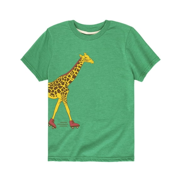 Instant Message - Skating Giraffe Side Hit - Youth Short Sleeve Tee