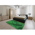 thumbnail image 4 of Ahgly Company Indoor Rectangle Patterned Deep Emerald Green Area Rugs, 4' x 6', 4 of 6