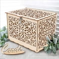 thumbnail image 4 of Shisuyan Wood Money Box Wedding Sign Holder Rustic Design 1 Set for Event Organizers Weddings, 4 of 8