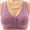 Purple, variant on Dasiy Bras for Senior Women Push up Front Closure Bra Plus Size Gathering Soft Breathable Bralettes for Older Women Rose Gold 50