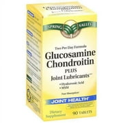 Spring Valley Glucosamine Chondroitin Plus Joint Lubricants Dietary Supplement 90 ct