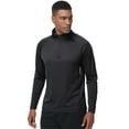 thumbnail image 3 of Xidunhg Men's Quarter Zip Pullover Long Sleeve, Moisture Wicking Quick Dry Athletic Shirt for Running Golf Gym Workout Casual, 3 of 11