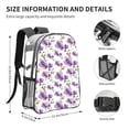 thumbnail image 4 of Rocae Orchids Flowers for 16inch Clear Backpack Transparent School Backpack for Women Men, Capacity Clear Bag for College, Travel, 4 of 7