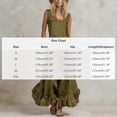 thumbnail image 3 of Sahpxhe Jumpsuits for Women Dressy Cotton Square Neck Ruffle Wide Leg Overalls Jumpers Summer Casual Trendy Rompers with Pockets Army Green S, 3 of 6