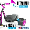 thumbnail image 4 of Drift Trike for Kids Ages 5+ with Adjustable Seat and 16" Front Wheel – Madd Gear + Pink, 4 of 11