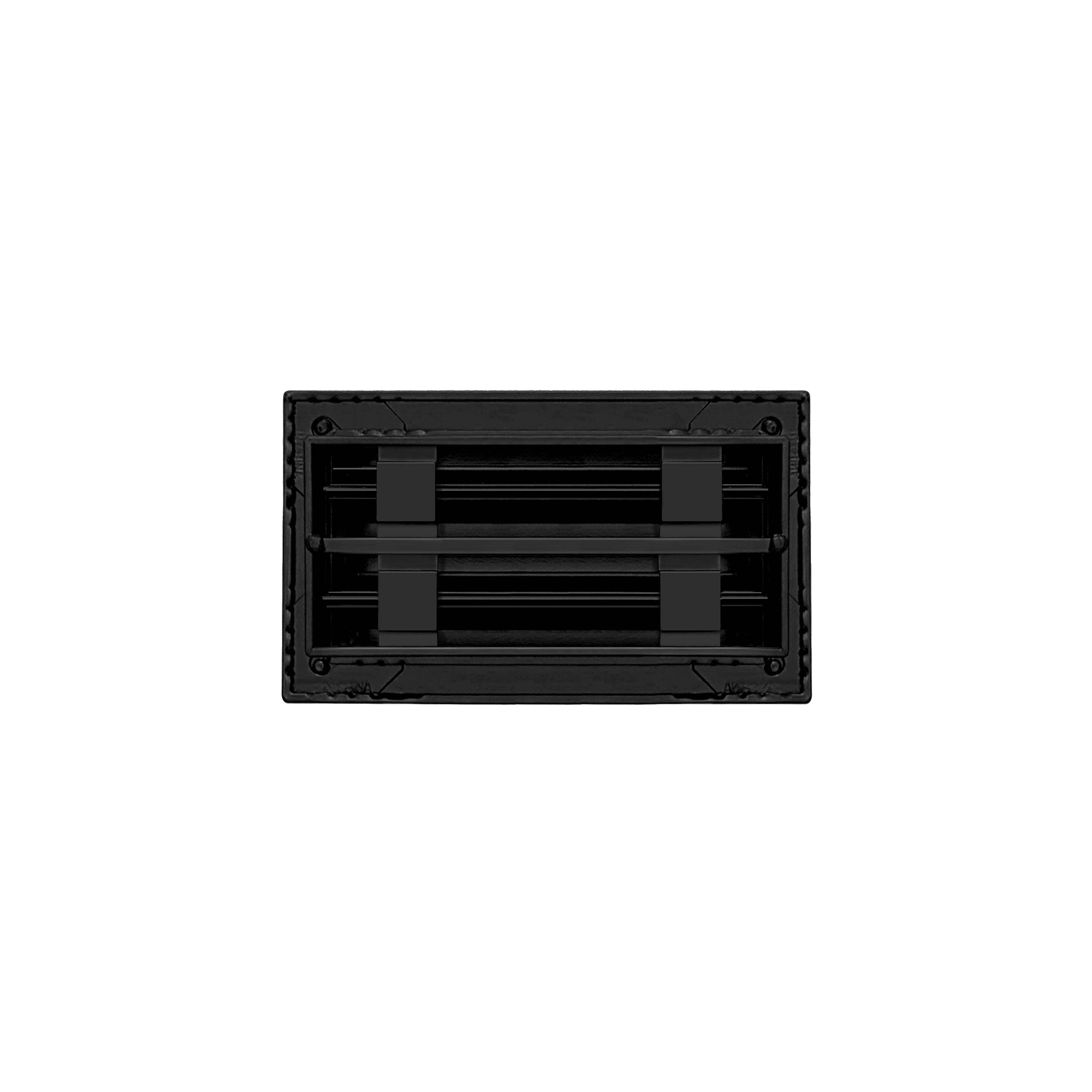 BUILDMART - 8x4 Modern AC Vent Cover - Decorative Black Aluminum Air Vent - Standard Linear Slot Diffuser - Heating and Cooling Register Grille for Ceiling, Walls & Floors - Texas Buildmart