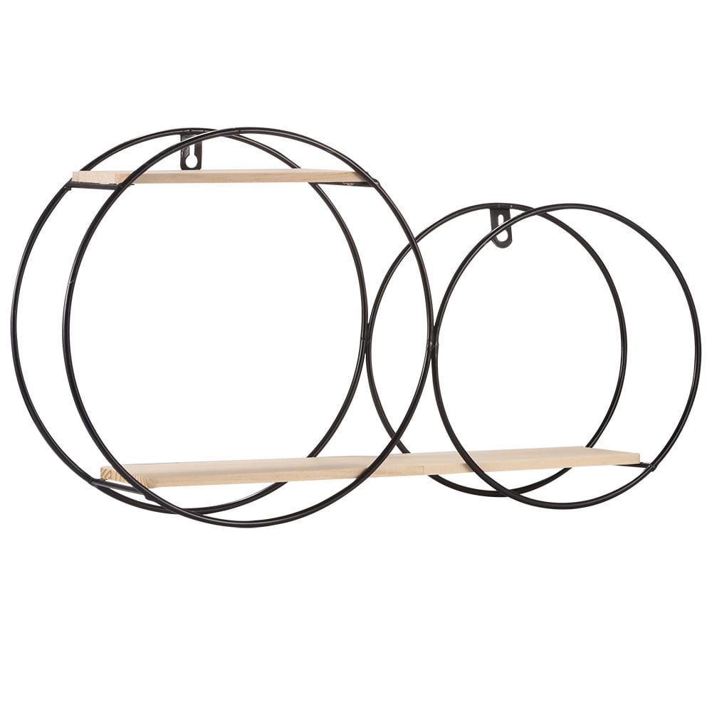 Nordic Style Wall Round Floating Shelves Metal Wall Shelf Hanging