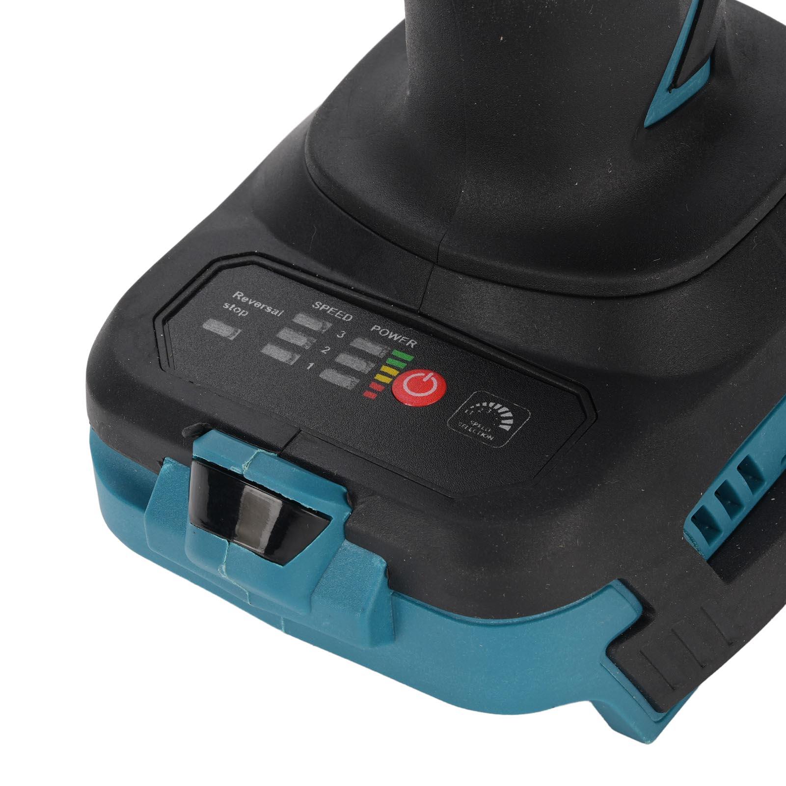 Yajisi 1/4in Cordless Impact Wrench - 550Nm High Torque Driver with 3 Speeds, LED Work Light, Compatible with BL1840 Lithium Battery