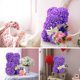 thumbnail image 2 of K Kymake Regalos Del Día De San Valentín Para Ella Oso De Rosa Regalos Para Mujer Oso De Peluche Rosa Regalos De Cumpleaños Para Novia Esposa Oso De Flores Con Collar Te Amo En 100 Idiomas, 2 of 5
