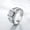 B Silver, variant on Men Clear CZ Statement Ring Stainless Steel Silver Wedding Engagement Eternity-H Silver-11