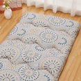 thumbnail image 6 of Twin/Full Size Floral Pattern Japanese Futon Mattress for Adults, Comfty Futon Mattress for Guest Room Kids Room, Sleeping Mattress for Floor Roll Up Camping Mattress, Camping Travel, Disc Flower, 6 of 9