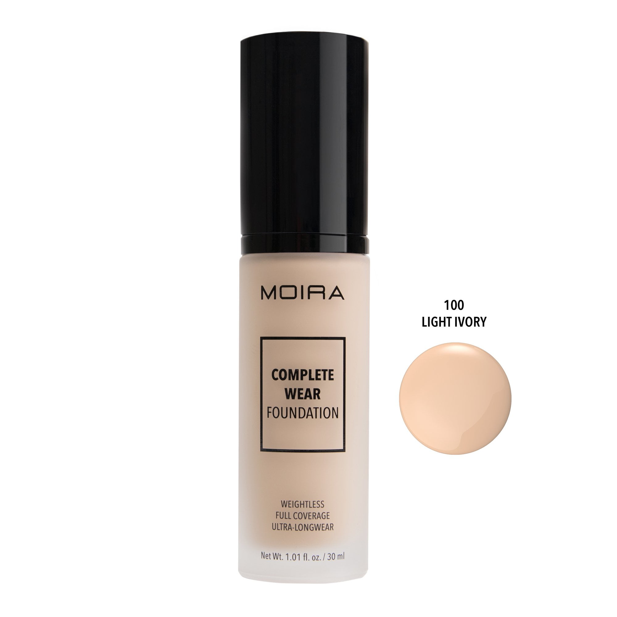 Moira Cosmetics Complete Wear Foundation 100 LIGHT IVORY
