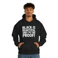 thumbnail image 4 of Black is Beautiful and I'm the Proof Unisex Hoodie, S-5XL Black Pride, 4 of 5