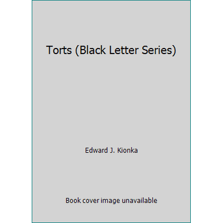 Torts (Black Letter Series), Used [Paperback]