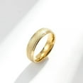 thumbnail image 4 of Stainless Steel Pearl Sand Band Men Women's 6MM Wedding Anniversary Ring Sz 6-12, 4 of 9
