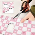 thumbnail image 6 of Yayeee Faucet Mat for Kitchen Sink 14.7" Diatomite Long Splash Guard Pad, Pink Checkered Heart, 6 of 7