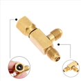 thumbnail image 4 of 2X Válvula de Bola de Aire Acondicionado Adaptador SAE de 1/4 de Pulgada Y T de Acceso de Acoplador Rápido de Núcleo de Válvulas de 1/4 de Pulgada, para Refrigerante R134A, 4 of 5