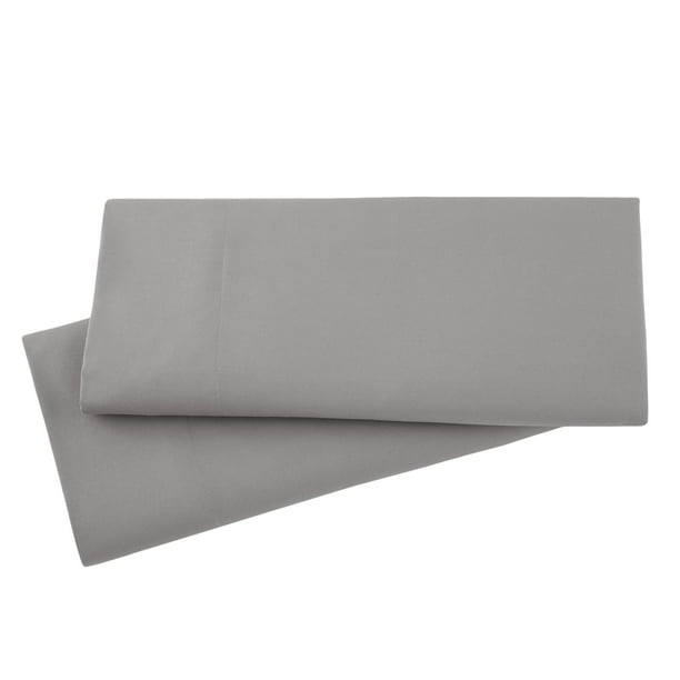 Southshore Fine Living Inc. Juego De 2 Fundas De Almohada King De Lujo, Ultrasuaves, De Microfibra Cepillada, Calidad Hotelera, Extragrandes, 20 X 40 Pulgadas, Para Almohadas King, Color Gris Acero