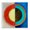 Geometric Symmetry Colorblock, variant on Stupell Industries Circle with Intersecting Waves Canvas Wall Art, design by Matthew Finger