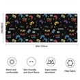 thumbnail image 3 of Colorful Controllers Games Music Black Pattern Bathroom Rugs Mat,Non Slip Microfiber Bathroom Rug,Rubber Backing,Soft Bathroom Mats for Bathroom Floor,Tub and Shower,60x24in(150x60cm), 3 of 4