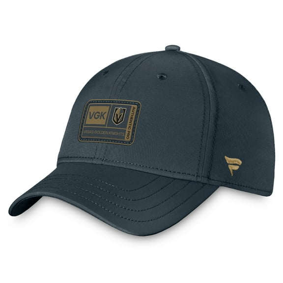 Men's-Fanatics Gray Vegas Golden Knights Authentic Pro Training Camp Flex Hat