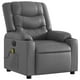 thumbnail image 5 of Sillón reclinable eléctrico para masajes VidaXL de piel sintética gris, 5 of 9