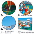 thumbnail image 3 of Designart "Paradise'S Coastal Village" Greece Canvas Prints, 3 of 7