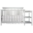 Dream On Me Chloe 5in1 Convertible Crib and Changer, Gray