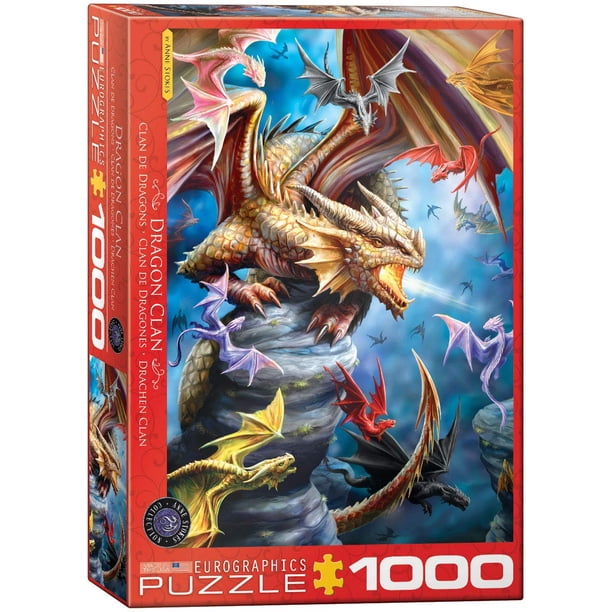 Rompecabezas EuroGraphics Dragon Clan por Ann Stokes 1000 piezas