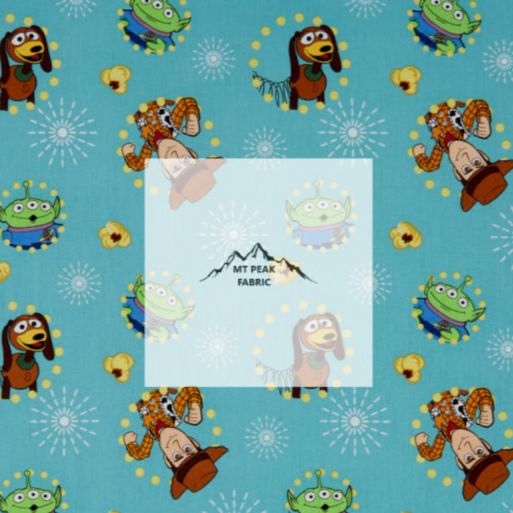 Toy Story Circles Cotton Fabric