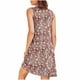 thumbnail image 5 of Camisón de mujer con estampado y bolsillos, sin mangas, plisado, cuello redondo, 5 of 7