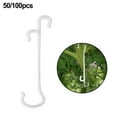 thumbnail image 3 of 50/100Pcs 13Cm Tomato Support J Hooks Plant Tomato Clips Prevent Falling Off, 3 of 4