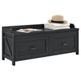 thumbnail image 3 of Ameriwood™ Home Farmington Entryway Storage Bench, 19-13/16"H x 47-5/8"W x 15-15/16"D, Black, 3 of 4