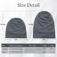 thumbnail image 2 of Mulberry Silk Bonnet for Women, Unisex Adjustable Sleep Cap, Real Silk Hair Wrap, Pearl Grey, 2 of 13