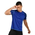 thumbnail image 1 of inhzoy Men's Athletic T-Shirt Quick Dry Workout Gym Sports Tee Tops Royal Blue XL, 1 of 7