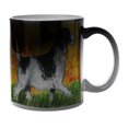 thumbnail image 1 of KuzmarK Black Heat Morph Color Changing Coffee Cup Mug 11 Ounce - English Springer Spaniel Dog Art by Denise Every, 1 of 2