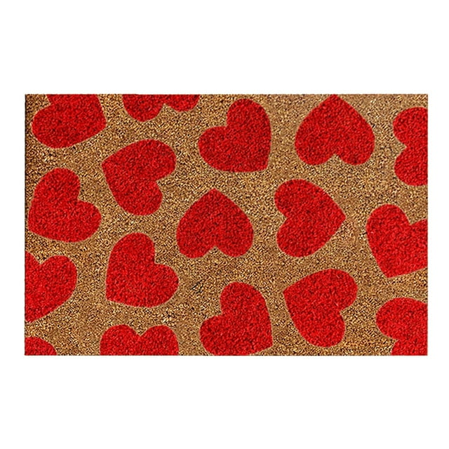 Tapetes para El Día de San Valentín Tapetes Festivos Felpudo de Bienvenida Baño Dormitorio Sala de Estar Cocina Alfombras de Exterior Regalos para El Día de San Valentín Decoración Del Hogar Día de S