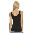 thumbnail image 5 of Felina Reversible Cotton Stretch Womens Tank Top | 4-Pack (Basics, Large), 5 of 9