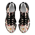 thumbnail image 6 of Snowman Christmas Tree Elk Fashion Women's Nurse Shoes Casual Flat Sneaker Print Ladies Lace Up Light Walking Shoe Breathable Footwear, 6 of 8