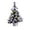 Silver, variant on Bdday Christmas Decorations Outside Premium Snow Flocked Hinged Artificial Mini Christmas Tree Fake Spruce Full Tree for Home Office Party Decoration Christmas Decorations Indoor