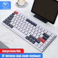 thumbnail image 1 of Mini Teclado para juegos Baoblaze 84 teclas Teclado compacto para computadora portátil PC Gamer, 1 of 8