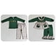 thumbnail image 2 of Conjunto de ropa de dormir con bordado de perro, ciervo y pato para niño y niña, conjunto de algodón verde, pantalones a cuadros, pijamas infantiles, venta al por mayor, 2 of 4