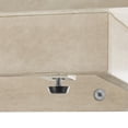 thumbnail image 5 of LKTART 64" Buffet Cabinet with Storage, Modern Fluted Accent Sideboard Media Console Credenza with Adjustable Shelves Pressed Spring for Kitchen Living Room,31.5" H (Rock Grey), 5 of 11