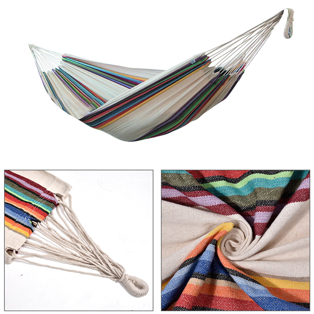Large Hammock Without Steel Stand for Garden Courtyard Indoors/Without Shelf Double Hammock Hanging Chair