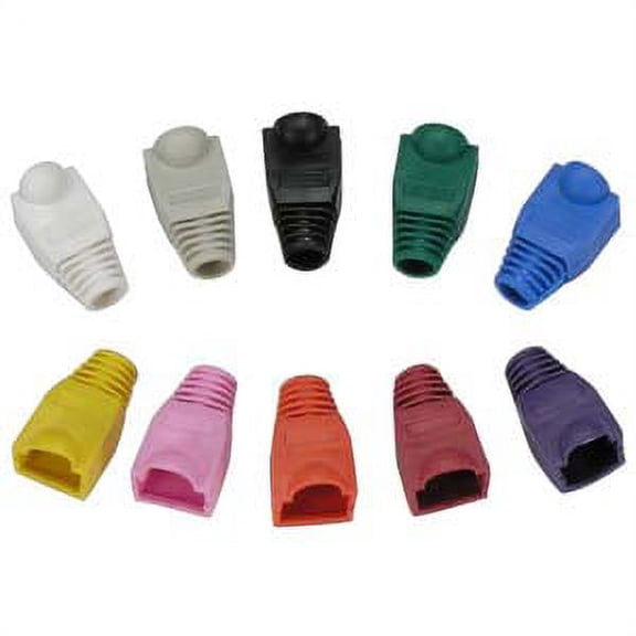 ACCL Color Boots for RJ45 Plug White 100pk, 1 Pack