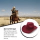 thumbnail image 3 of Sombreros de vaquero Sonducket Gorras cómodas para hombre color Vino rojo, 3 of 6