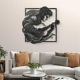 thumbnail image 3 of Tattoed Guitarist Metal Wall Art, 3 of 8